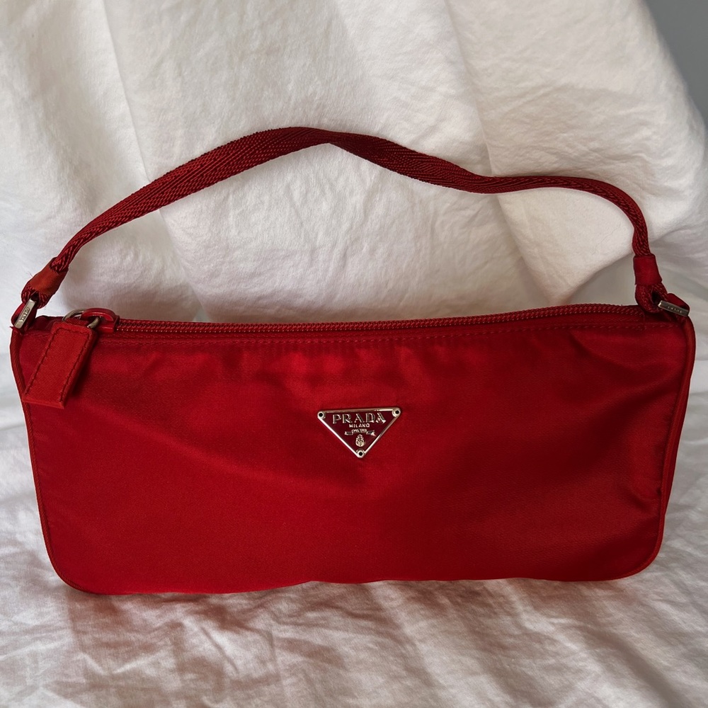 🍒SOLD🍒PRADA Tessuto Mini Bag Red